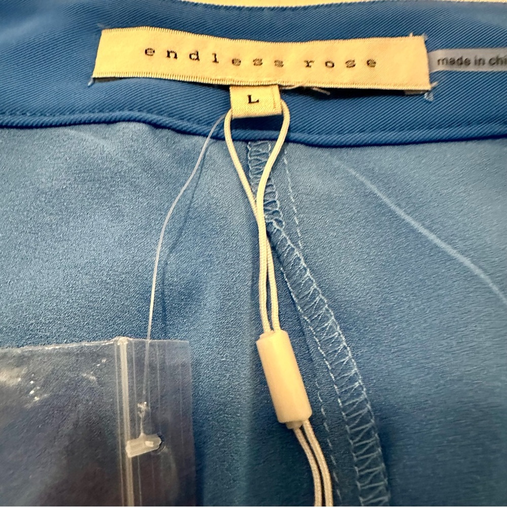 Endless Rose Bright Blue High Waist Shorts - Picture 8 of 12